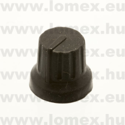 KN1614-6T-BK/BK (   ) RoHS FORGATÓGOMB FEKETE/FEKETE - 06-03-30