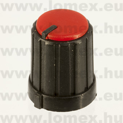 KN1316-6T-BK/RD (   ) RoHS FORGATÓGOMB FEKETE/PIROS - 06-03-46