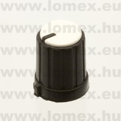 KN1316-6T-BK/WE (   ) RoHS FORGATÓGOMB FEKETE/FEHÉR - 06-03-48
