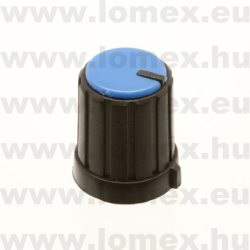 KN1316-6T-BK/BE (   ) RoHS FORGATÓGOMB FEKETE/KÉK - 06-03-50
