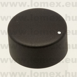 D=6 (   )  FORGATÓGOMB  FOGAZOTT FEKETE 31MM - 06-03-89