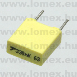 BQ014D0334K-- (AVX) 330nF 63V RM 5.0 10% FOL - 07-05-88