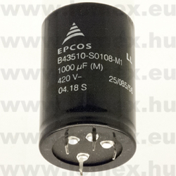 1000uF 420V B43510S108M1 (TDK) RoHS (EPC) - 12-22-30