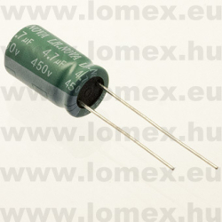 84R7VBM1016RXN91E0 (FNG) RoHS 4.7uF 450V 10x16 105°C - 12-25-59