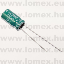 8471LBMAA12LYN91E0 (FNG) RoHS 470uF 10V 6.3x12mm - 12-25-94