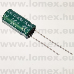 8681LEM1020LYN91E0 (FNG) RoHS 680uF  35V 10x20 - 12-26-36