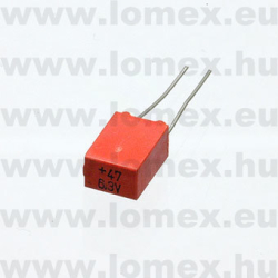 47uF 6.3V ETR-3 (ROE) KOCKA 7x5x10mm RM5.0 - 13-00-69