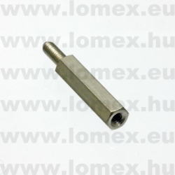 M3x20mm FÉM MSB5IM30M308?-20 RoHS   TÁVTARTÓ FELÜLETKEZ. KÜLSŐ-BELSŐ - 14-00-62