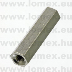 M3x20mm FÉM MSB5IM3IM3?-20 RoHS   TÁVTARTÓ FELÜLETKEZ. BELSŐ-BELSŐ - 14-00-63
