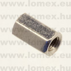 M3x 8mm (FEM) BELSŐ-BELSŐ FÉM TÁVTARÓ FELÜLETKEZELT - 14-02-02