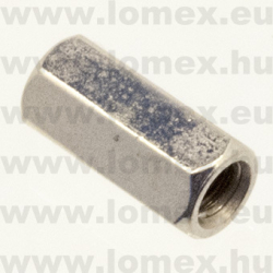 M3x10mm (FEM) BELSŐ-BELSŐ FÉM TÁVTARÓ FELÜLETKEZELT - 14-02-04