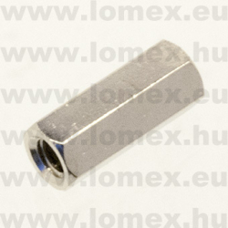 M4x15mm FÉM (FEM) RoHS   TÁVTARÓ FELÜLETKEZ. BELSŐ-BELSŐ - 14-02-22