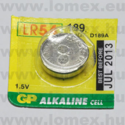 GP189 LR1130  GOMBELEM 1.5V  44mAh ALKALINE - 23-00-19