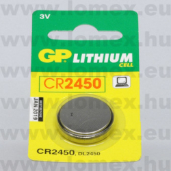 GP CR2450  GOMBELEM 3V 610mAh LITIUM - 23-00-31