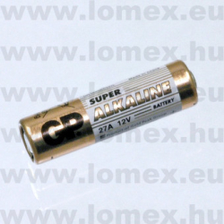 GP27A  RIASZTÓ ELEM 12V  20mAh ALKALINE - 23-00-37