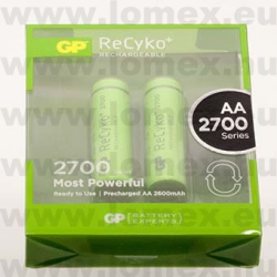 AKKU CERUZA  1.2V 2600mAh GPRHC272C240 ReCyko+ ˝AA˝ 14.4x50mm - 23-00-99