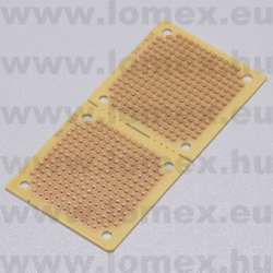 PRÓBAPANEL    91x 45mm PCB-2  (SCI)  2x213 PONT DUAL - 25-00-37