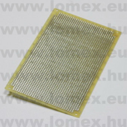 PRÓBAPANEL   100x160mm UP1160EP EURO KÁRTYA KÉTOLD. ÜVEGSZ.+FURATGALVÁN - 25-00-43