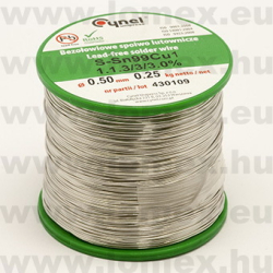 Sn99Cu 0.5mm 0.25kg FORRASZTÓ ÓN (CYN) RoHS - 27-00-12