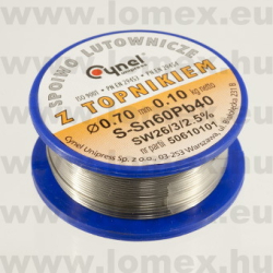Sn60/Pb40 0.7mm 0.1kg  FORRASZTÓ ÓN (CYN) - 27-00-15