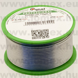 Sn99Cu0.7Ag0.3(SAC307) 1.5mm 0.25kg FORRASZTÓ ÓN (CYN) RoHS - 27-00-42