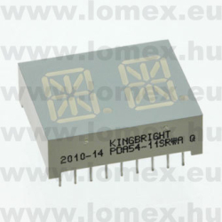 PDA54-11SRWA (KIN) RoHS 14 SEG DUAL SRED - 35-01-49