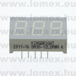 BA36-12LSRWA (KIN) RoHS 7 SEG THREE SRED - 35-02-84