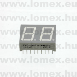 FYD-5621FUHR-21-L4.0 (FYL) RoHS 7 SEG DUAL SRED - 35-03-88