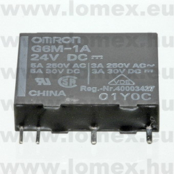 G6M-1A 24DC (OMR) RoHS 24VDC MECH SPST - 42-02-66