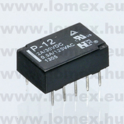 P12 BLACK (FWD) RoHS 12VDC DPDT - 42-17-09