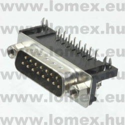 DB-15RP-C (T-T) RoHS DSUB 15 P APA 90° - 43-00-58