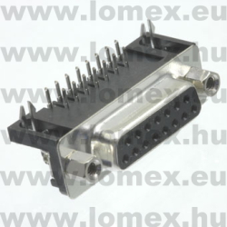 DB-15RS-C (T-T) RoHS DSUB 15 P ANYA 90° - 43-01-98