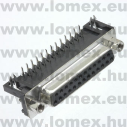 DB-25RS-C (T-T) RoHS DSUB 25 P ANYA 90° - 43-03-63