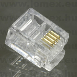 RJ11-6P4C (T-T) RoHS TELEFON 6/4 APA - 43-05-94