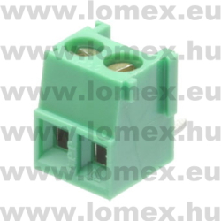CPP3.81/2SQ (STE) RoHS SORKAPOCS 2P RM3.81 90° CSAVAROS - 43-08-85