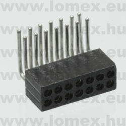 853-87-014-20-001101 (PRE) RoHS HÜVELY   7x2 P PRECI 90° - 43-12-18