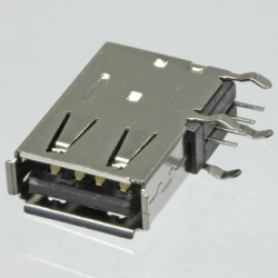 USB-A 4P ANYA 90° V USB-A04FV-S ()  VERTICAL PCB FEMALE NYÁK 90° - 43-15-34