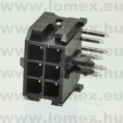 NCWD300-06R (G-S) RoHS 3.00mm  6P APA 90° - 43-19-50