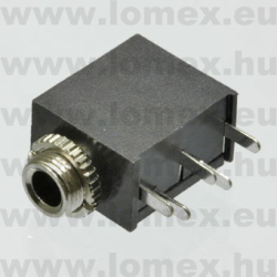JS35-12  JACK (G-S) RoHS 3.5mm ANYA 90° ÁLLÓ - 43-19-62