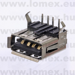 USB-A 4P ANYA 90° H USB-A04FH-SL (   ) RoHS - 43-20-98