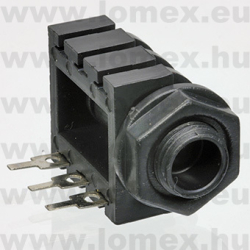 JS63-15R (FEM) JACK 6.3mm ANYA 90° OPEN CIRCUIT - 43-22-98