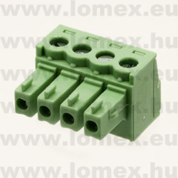 TLPS100V-04P (TLM) RoHS SORKAPOCS 4P RM3.81 DUGASZOLHATÓ CSAVAROS - 43-26-81