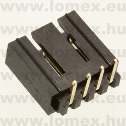 MNCWS254-04R (G-S) RoHS  TÁPCSATL. 2.54mm 4P APA 90° - 43-27-34