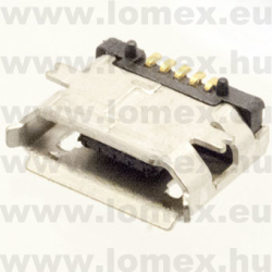 USB-B MICRO 5P ANYA 90° MCUSB-B-S05PFHSBTHP (T-T) RoH - 43-27-66