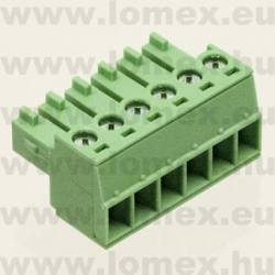 TLPS100V-06P (TLM) RoHS SORKAPOCS 6P RM3.81 DUGASZOLHATÓ CSAVAROS - 43-27-90