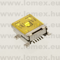 USB-B MINI 5P ANYA 90° MUSB-B2.0S05PFHSB-T REEL (T-T) RoHS SMD - 43-28-33