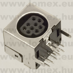MDJ-09PSTB (FEM) RoHS MINI DIN  9 P ANYA - 43-28-52
