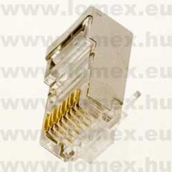 RJ45-8P8C-CAT6-SH (T-T) RoHS TELEFON 8/8 APA ÁRNYÉKOLT - 43-28-58