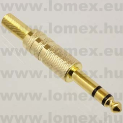JP63-06  JACK 6.3mm APA SZTEREO ARANYOZOTT - 43-29-30