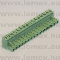 TLPS300V-16P (TLM) RoHS SORKAPOCS 16P RM5.08 DUGASZOLHATÓ CSAVAROS - 43-30-34